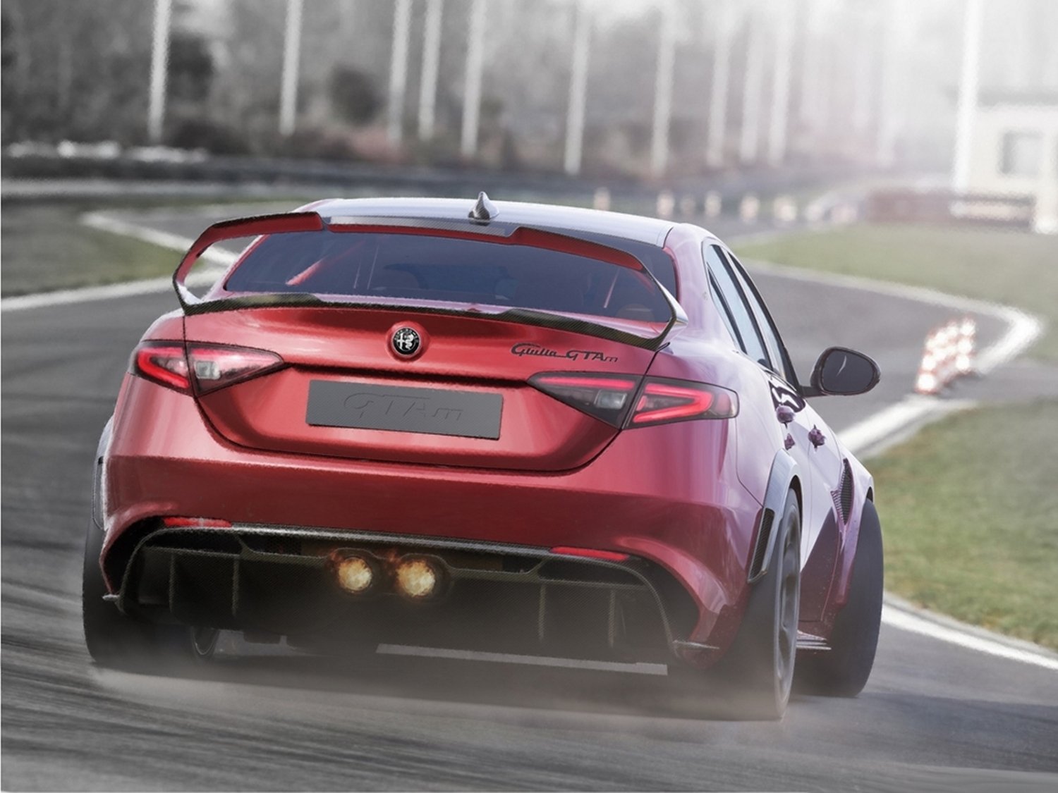 Alfa Romeo Giulia GTA 2020 modeli arkadan görünüş – 540 HP V6 motorlu yeni nesil efsane
